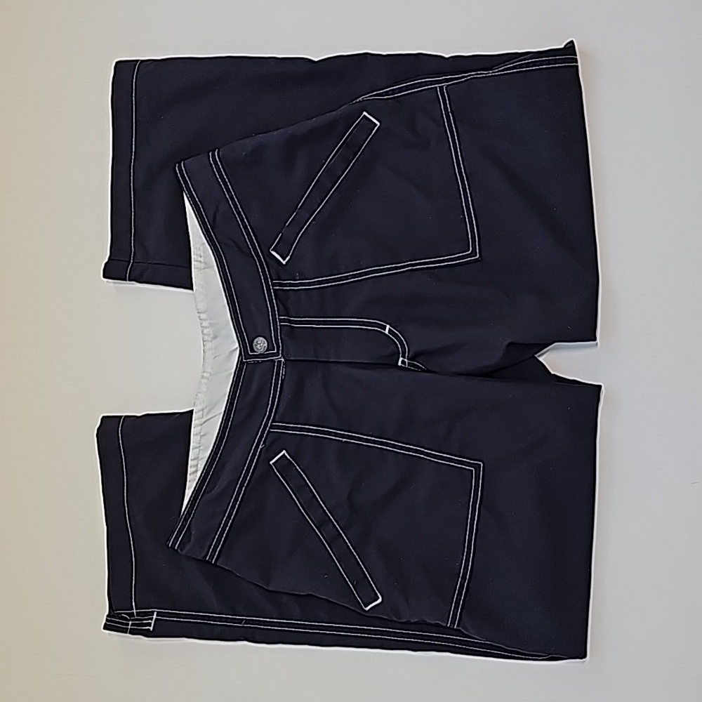 prAna Pant Capri Crop Lightweight Blue Hiking Activewear Mid-Rise Adjustable XS